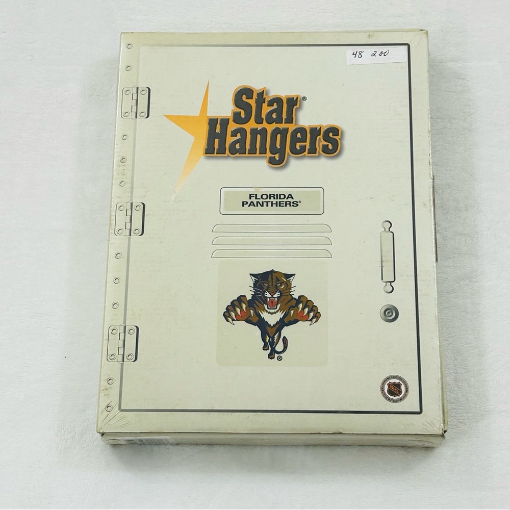 Vintage 90s Florida Panthers NHL Hockey Locker Room Star Hangers Sculpted Jersey